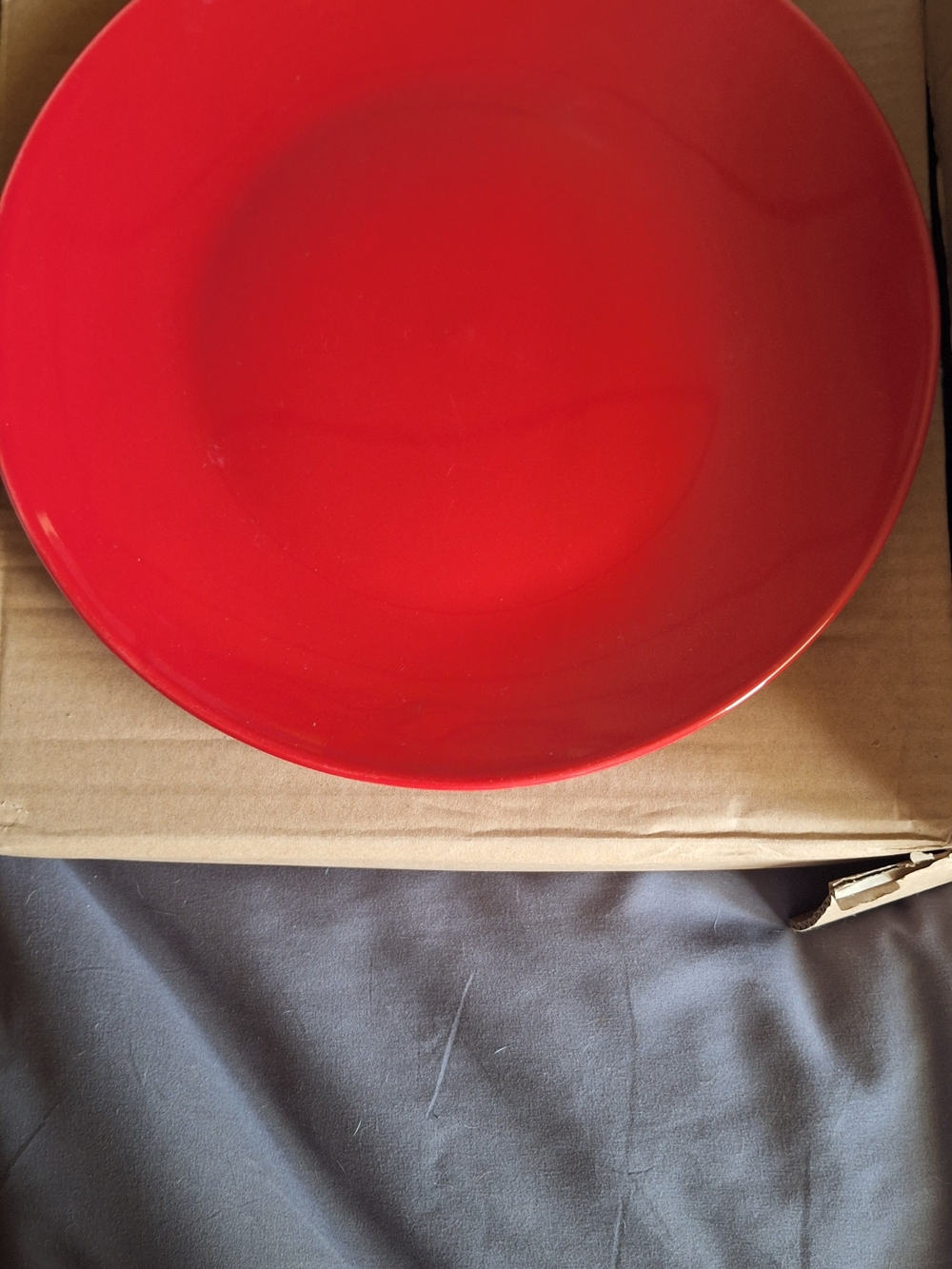 Royal Norfolk Red Ceramic Dinner Plate